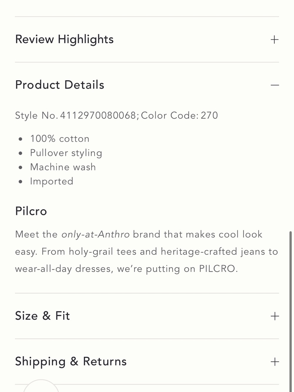 Anthropologie Pilcro Snow Cone Cotton Tee - Picture 5 of 10